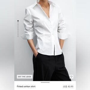 Mango button up shirt